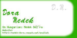 dora medek business card